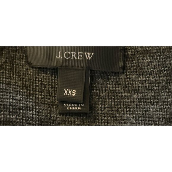 J.CREW Color-Block Crewneck with Zippers Gray Red Wool Blend Size XXSmall - Picture 5 of 10